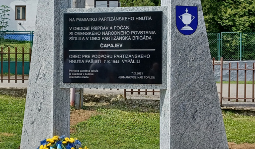 Odhalenie Pamätníka Čapajev 