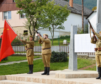 Odhalenie Pamätníka Čapajev