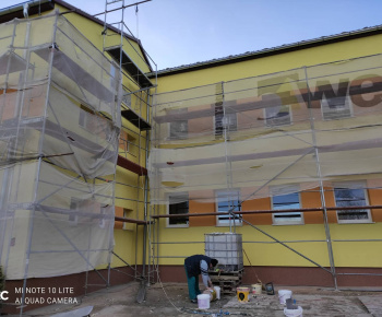 Premena budovy školy - nová fasáda