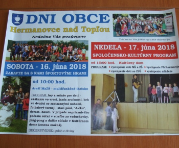 DNI OBCE 16.-17. JÚNA 2018