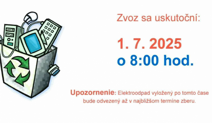 Zber elektroodpadu 1. júla 2025